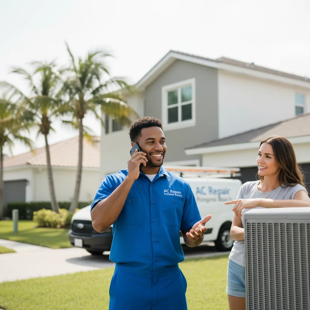 AC Repair Pompano Beach customer support in Capron